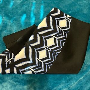 Blue and Black Pencil Skirt